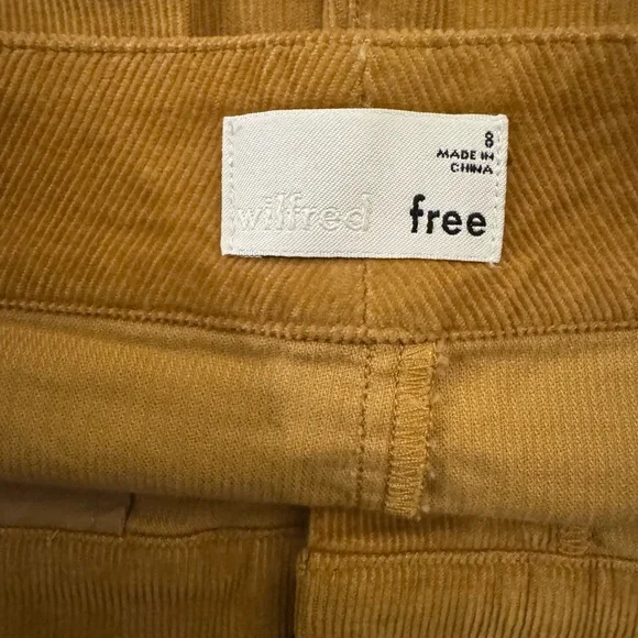 Aritzia Wilfred Free KARMEN Corduroy Mini Skirt Size 8 - Picture 3 of 4